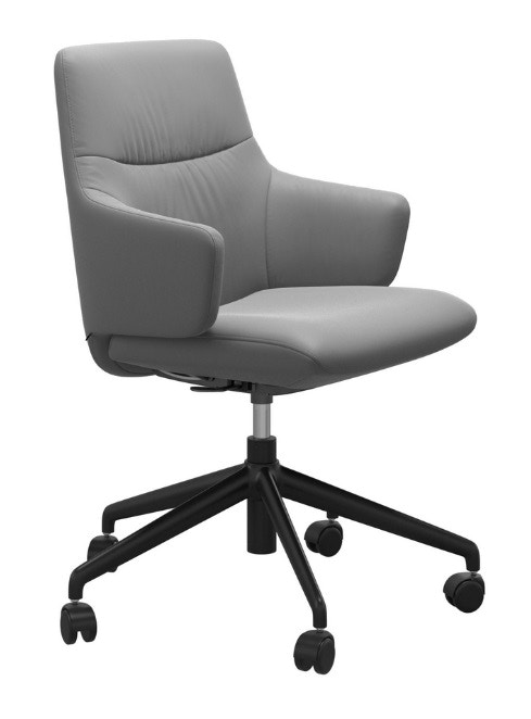 Office chair best sale low arms